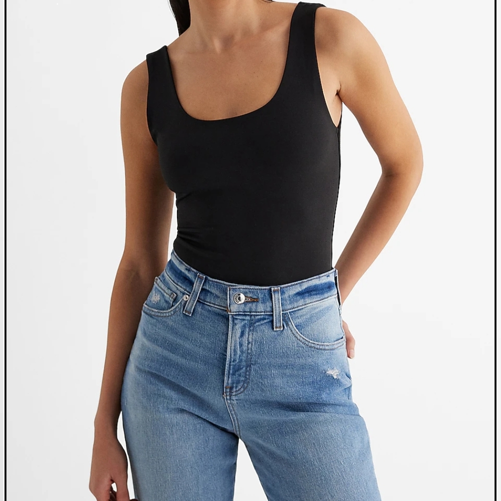 Express Black Fitted Bodysuit